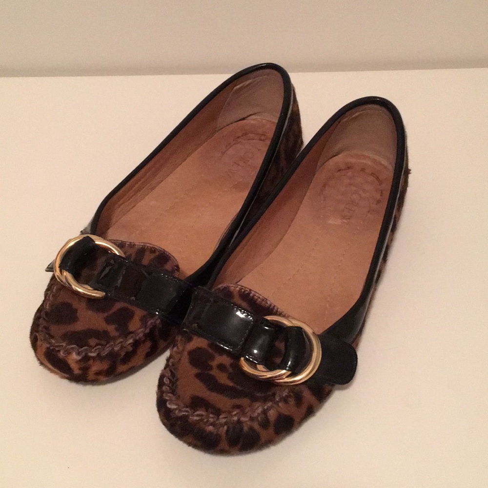 JCrew leopard flats